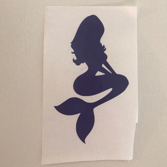 🔴 Mermaid Pin Up Vinyl Sticker 🧜🏻‍♀️ Purple - Picture 2 of 3